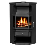 Piec piecyk kominek na drewno 9kW narożny - spełnia anty-smogowy EkoProjekt 48283346