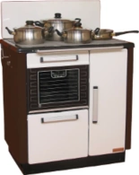 Kuchnia, angielka, moc kuchni/wody: 9,2/3,2kW, Jawor z wężownicą – biało brązowa – EkoProjekt 25980273