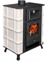 Piec kuchenka kuchnia westfalka z piekarnikiem i płaszczem wodnym 10kW (średnica wylotu spalin: 150 mm, kolor: biały) - spełnia anty-smogowy EkoProjekt 04483325