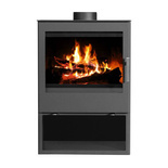 Piec piecyk kominek na drewno wolnostojący 10kW (3 szyby) - spełnia anty-smogowy EkoProjekt 48280258
