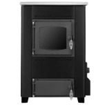 Piec kominek koza kuchenka kuchnia węglowa westfalka piecokuchnia kocioł CO z płaszczem wodnym 15-17kW (kolor: czarny, średnica wylotu spalin: 128 mm) - spełnia anty-smogowy EkoProjekt 99682652