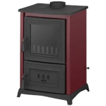 Piec kominek koza żeliwny z płytą grzewczą fajerką bordowy 6,5-8,5kW na drewno (średnica wylotu spalin: 130mm) - spełnia anty-smogowy EkoProjekt 99683063
